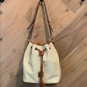 Dooney leather bucket purse with dust bag